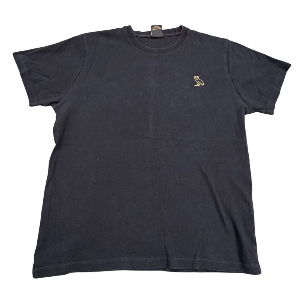 OVO October's Very Own Small Owl Logo Tee Black Gold Made Canada Mens M